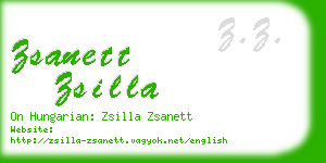 zsanett zsilla business card